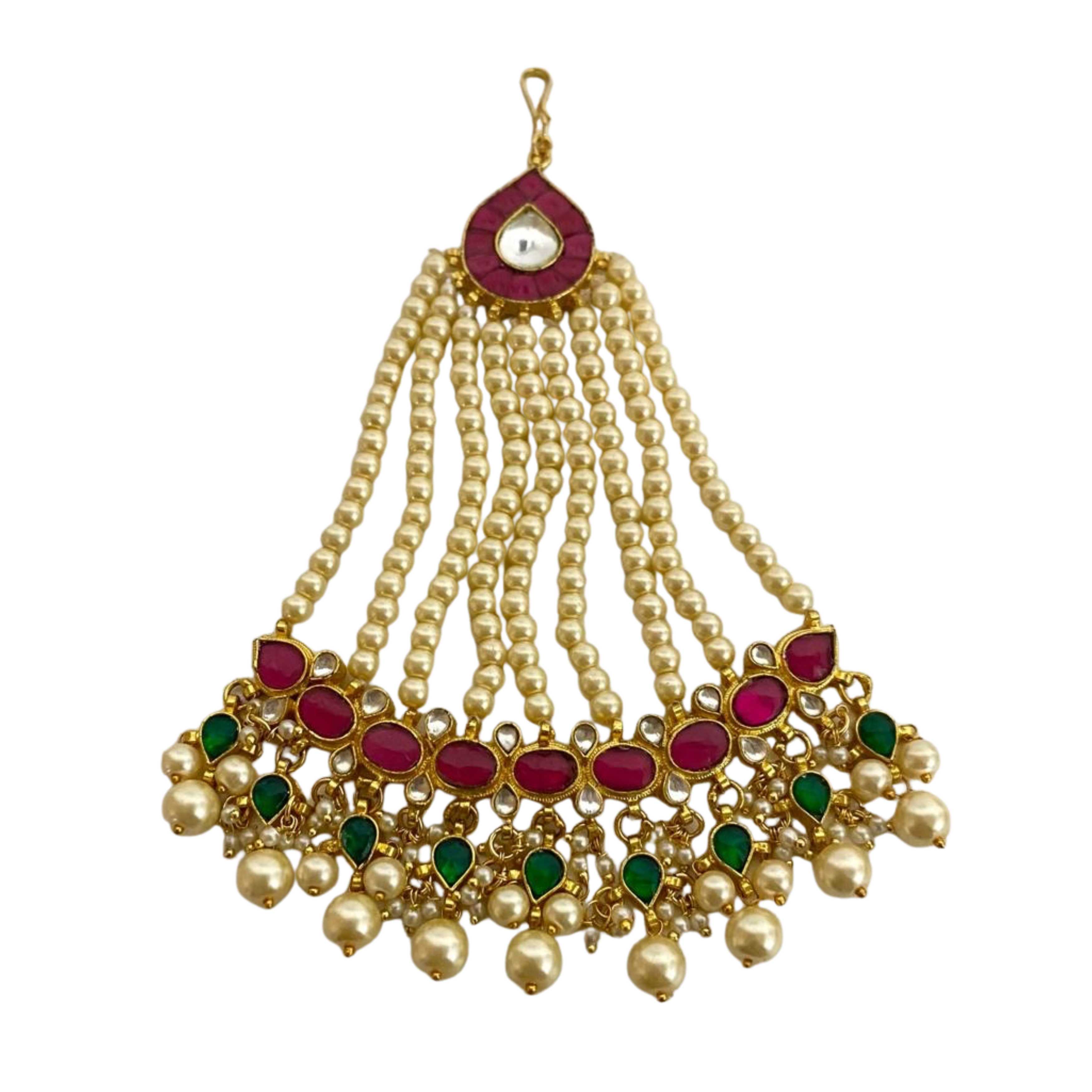 9rock The Grand Kundan Pearl Pasa - kundan Jewellery