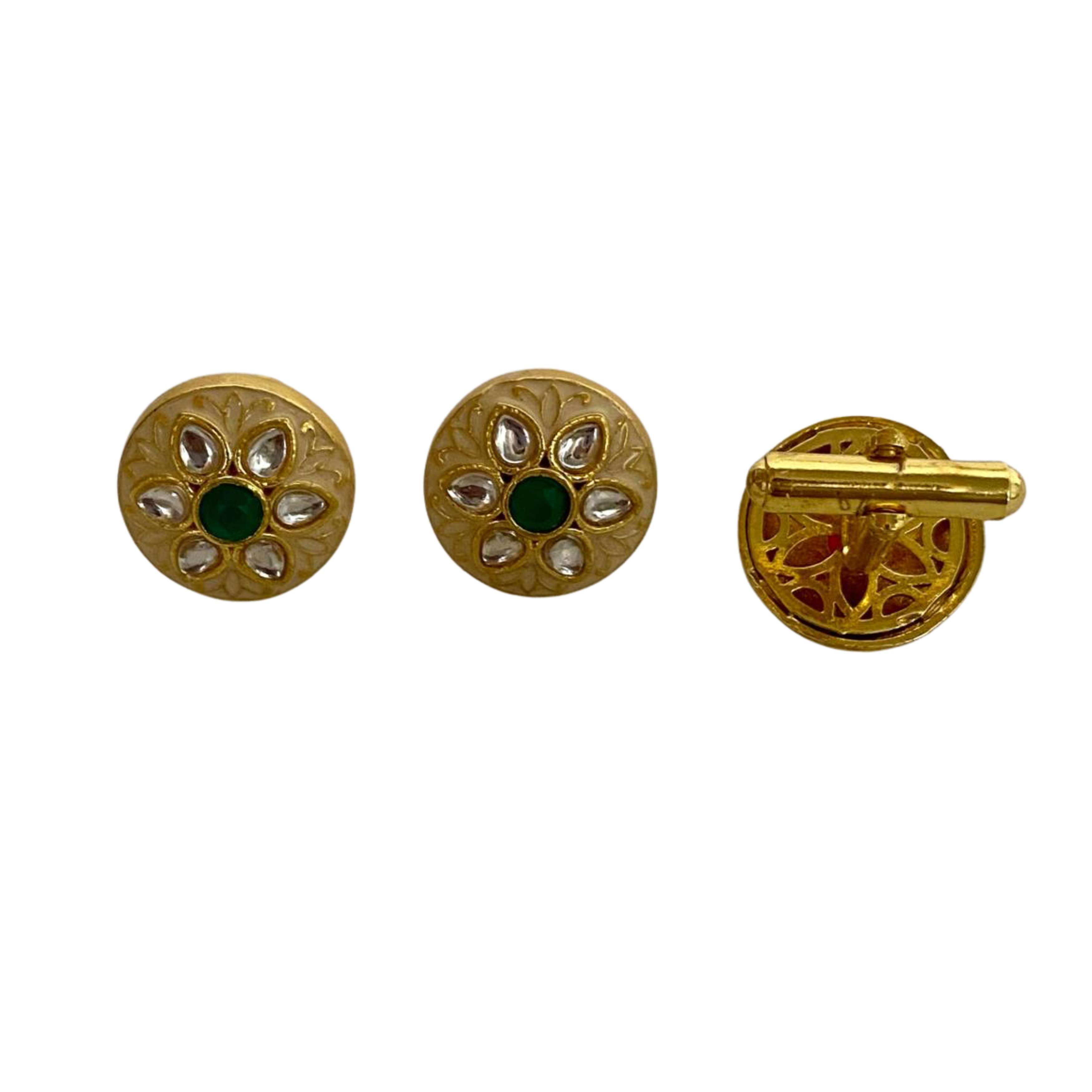 9rock Regal Floral Cufflinks - fusion Jewellery