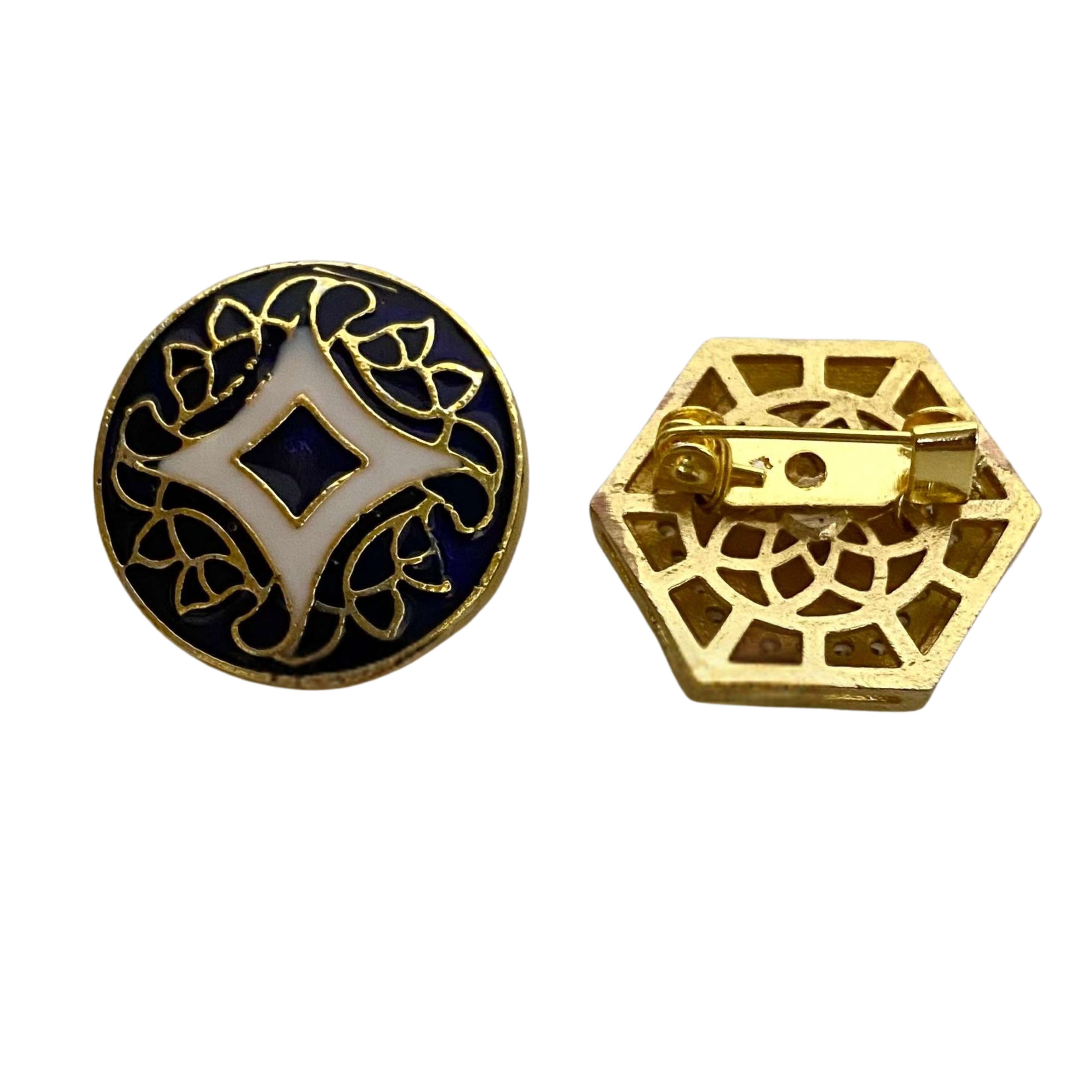 9rock Geometric Enamel Fusion Gender Neutral Brooch - fusion Jewellery