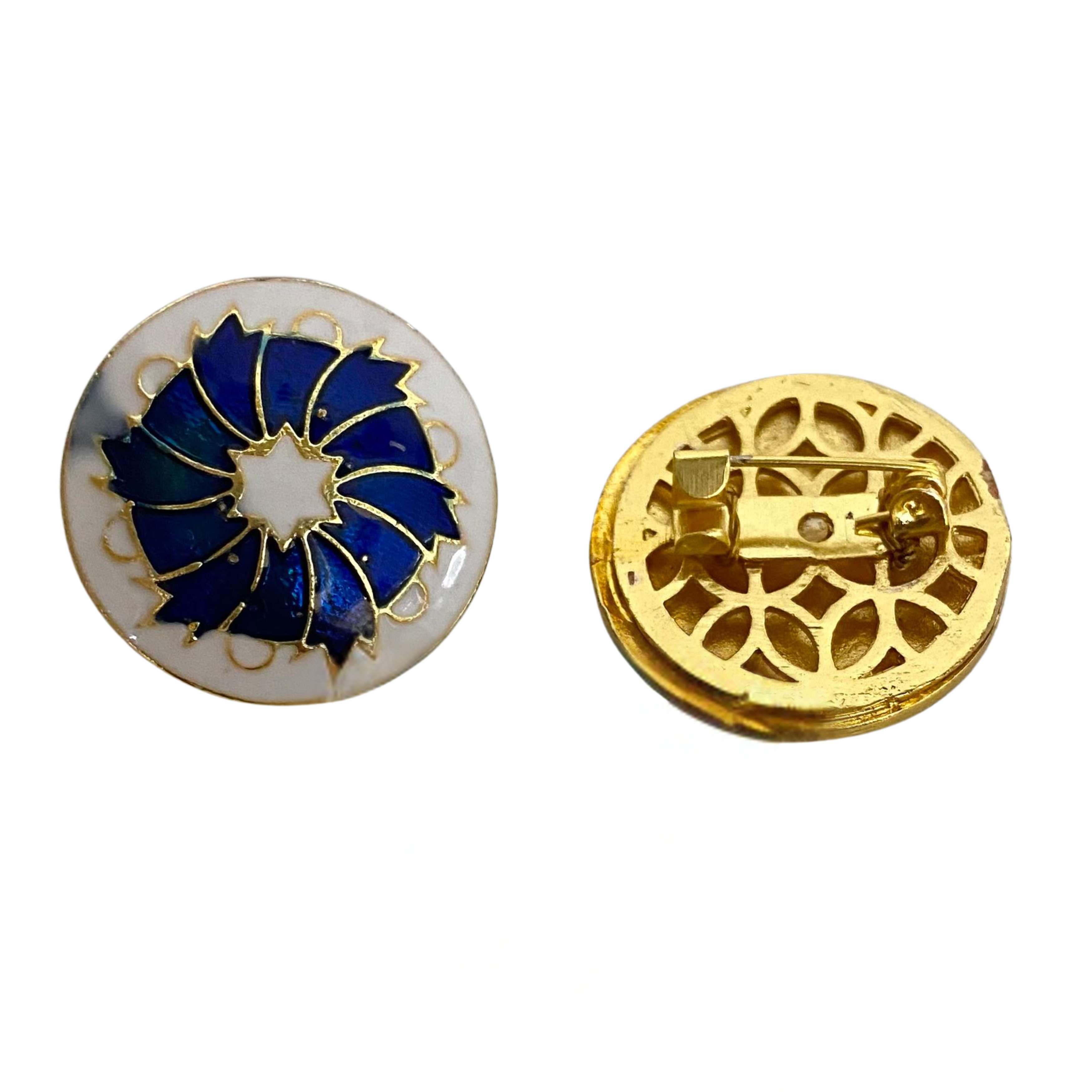 9rock The Azure Bloom Gender Neutral Brooch - fusion Jewellery