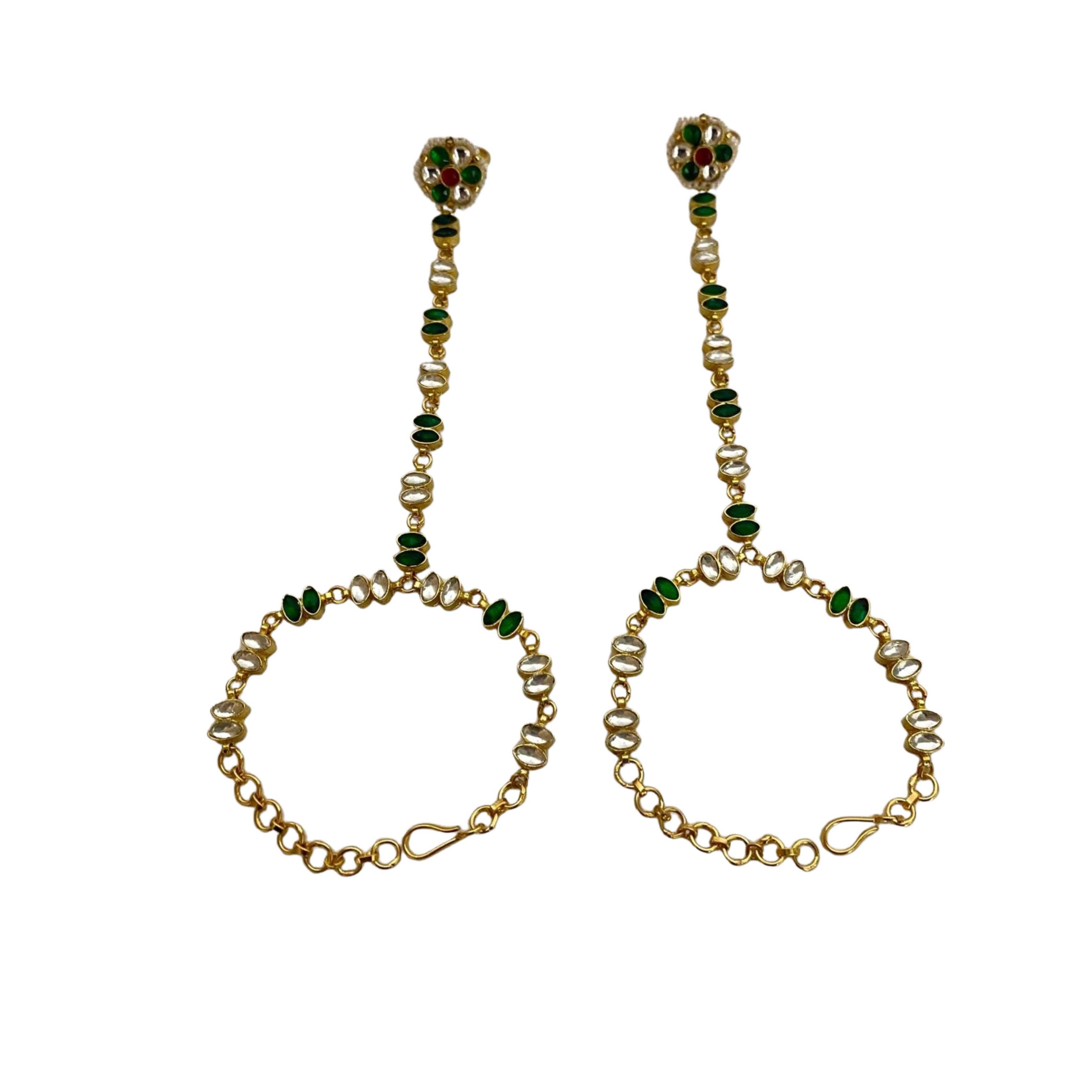 9rock Regal Kundan Hathphool - kundan Jewellery