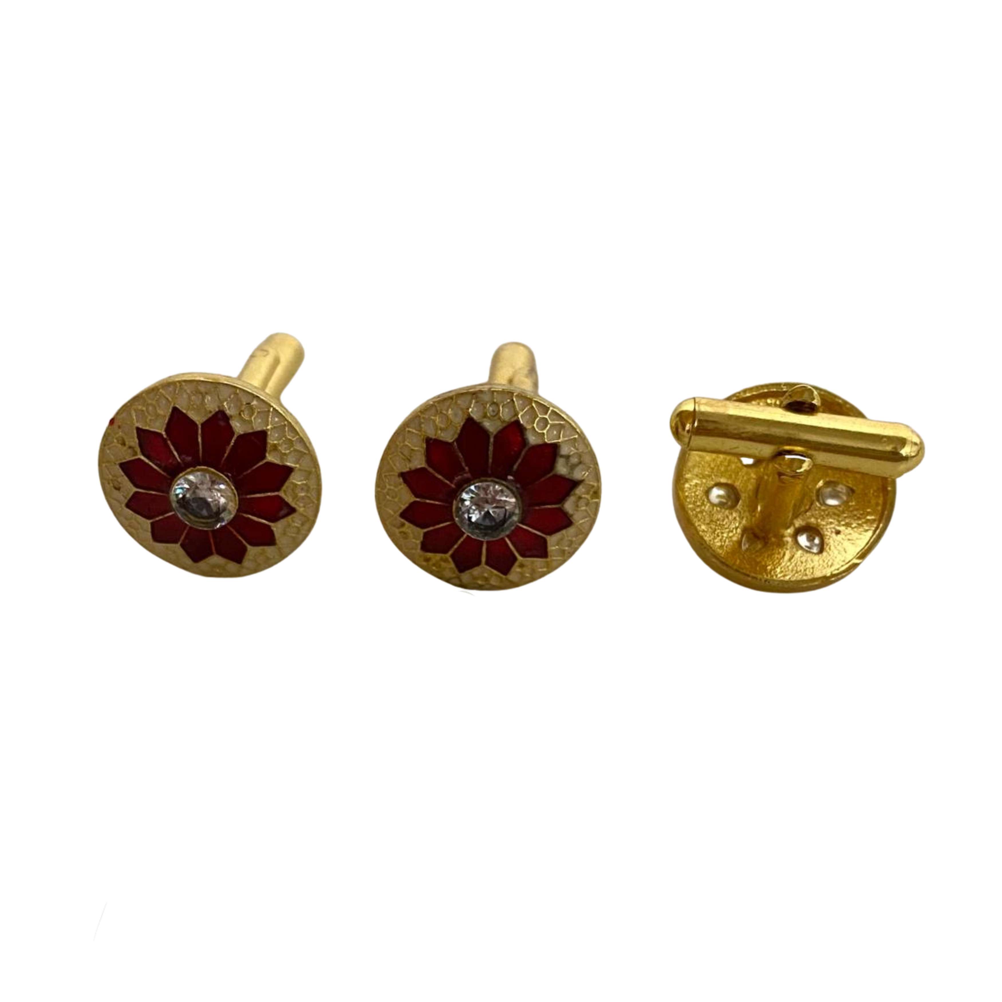 9rock The Crimson Bloom Fusion Cufflinks - fusion Jewellery