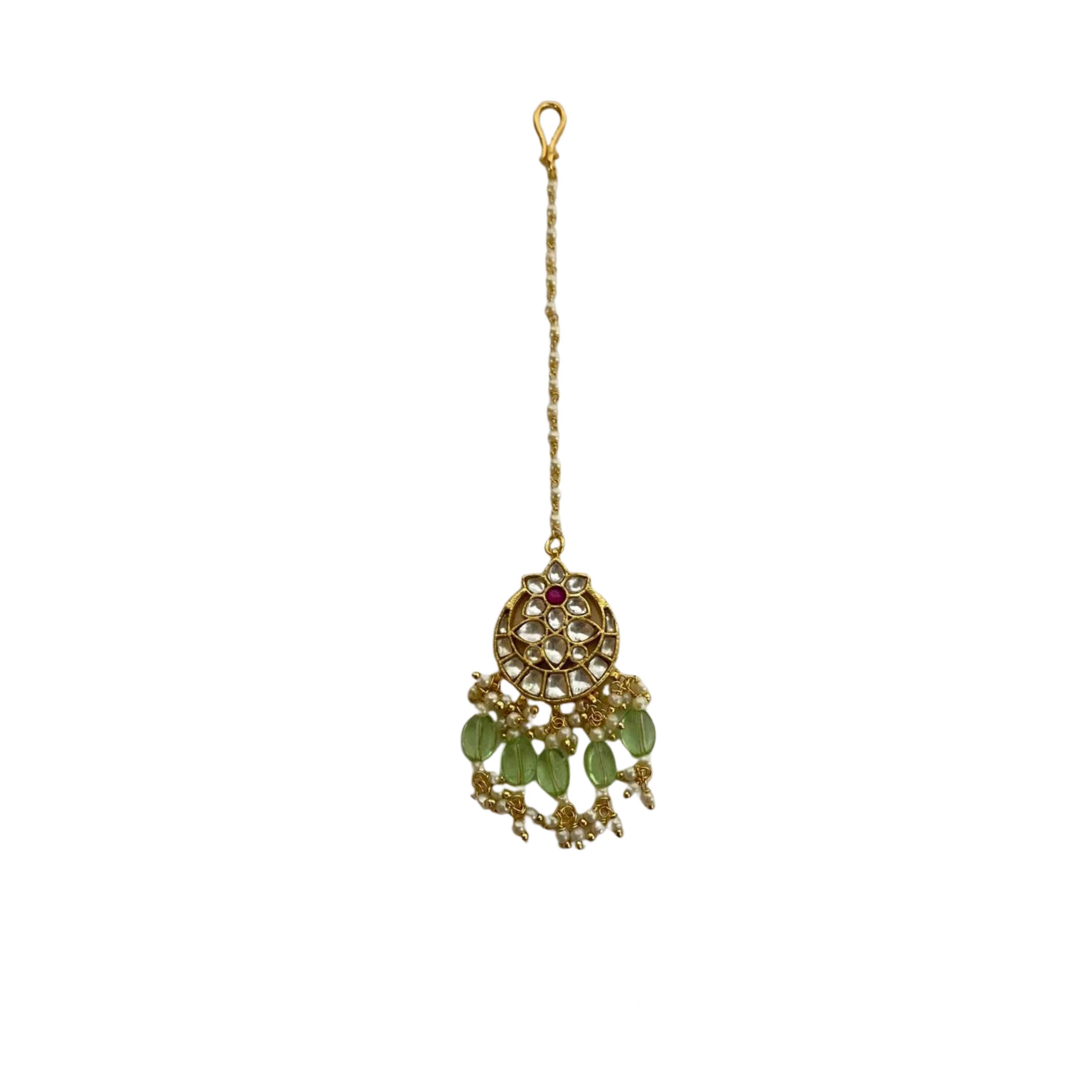 9rock The Ruby Kundan Tika - kundan Jewellery