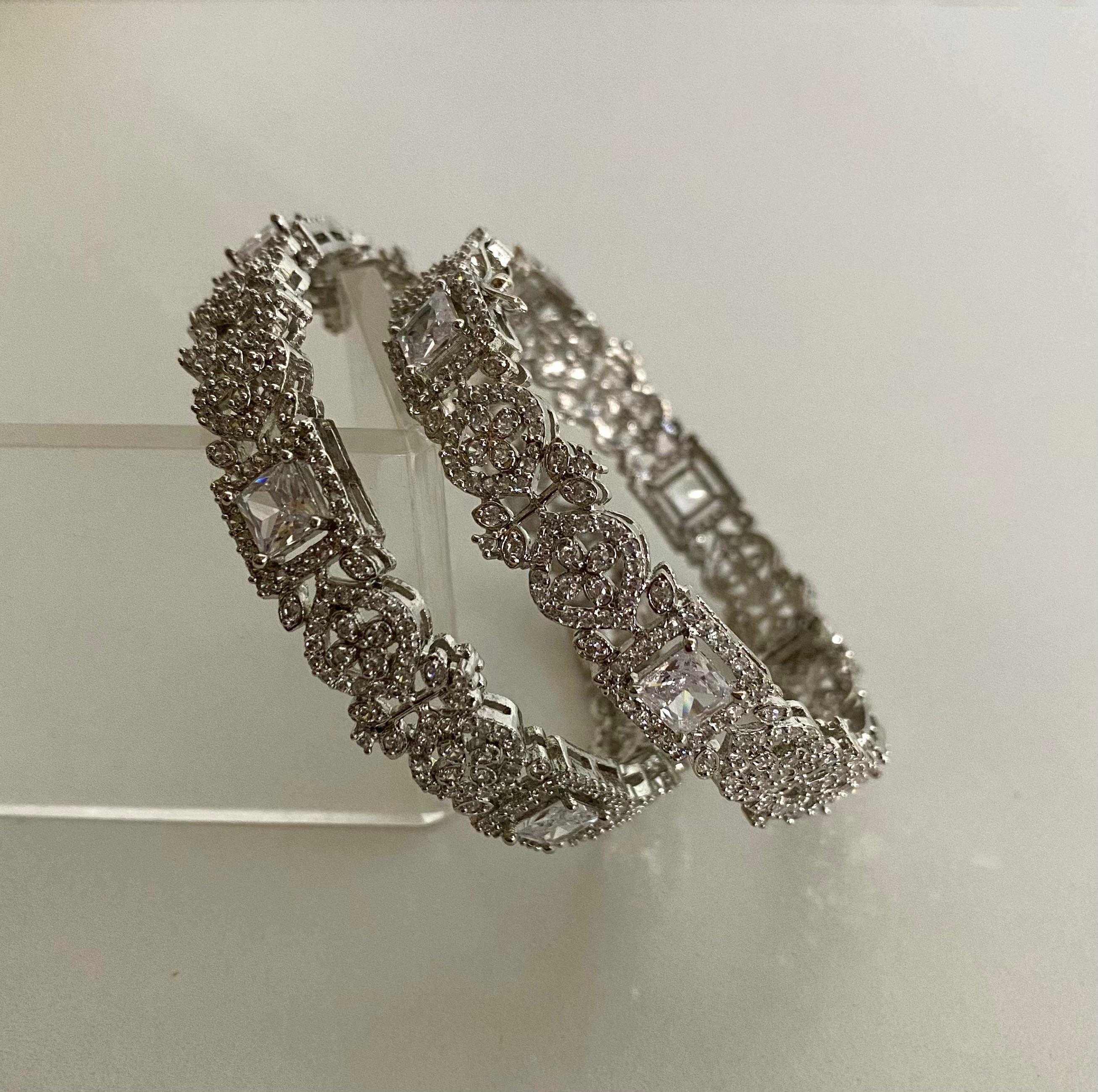 9rock Sparkling Diamond Luxury Bangles - Diamond Jewellery
