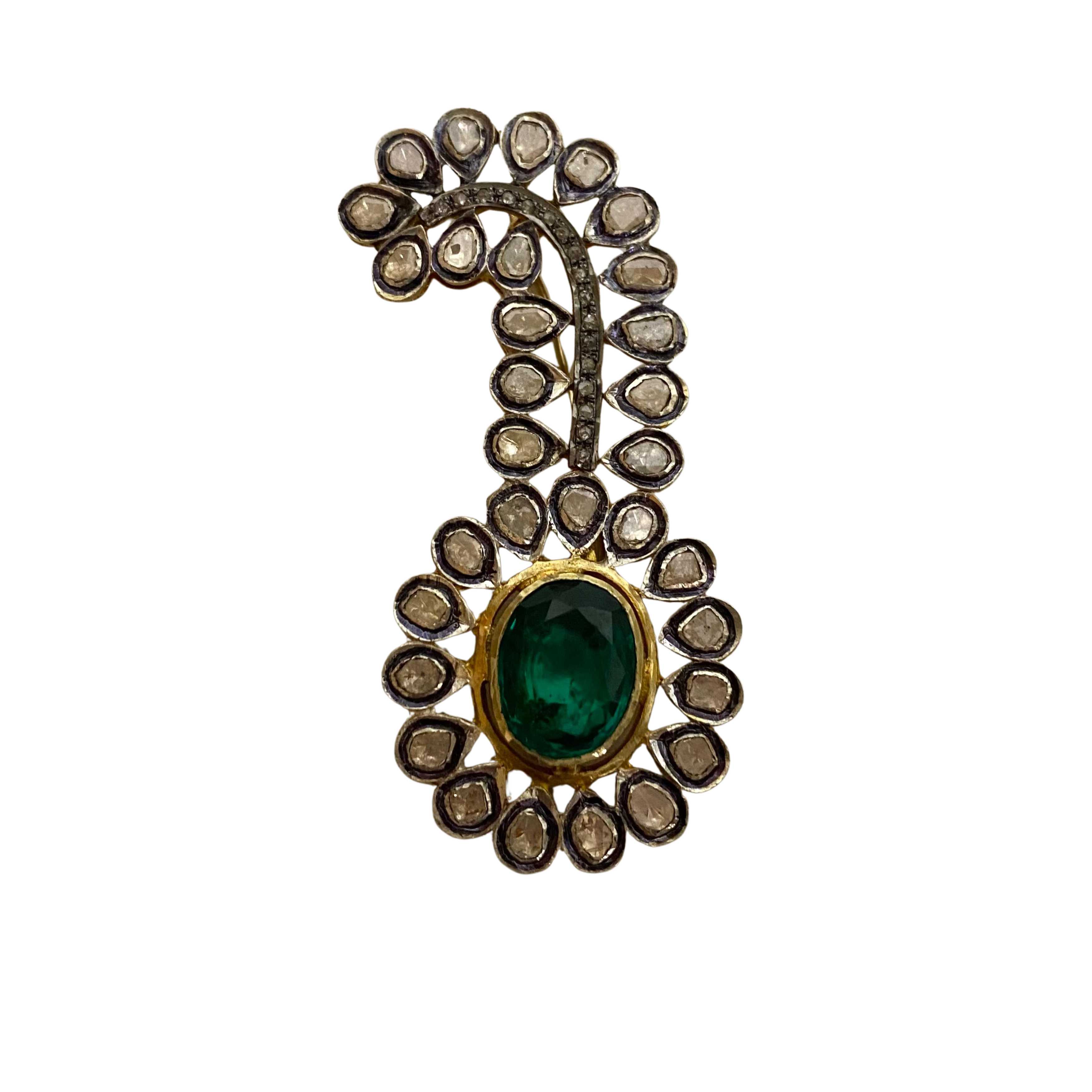 9rock The Emerald Kalgi Pure Silver - pure silver Jewellery