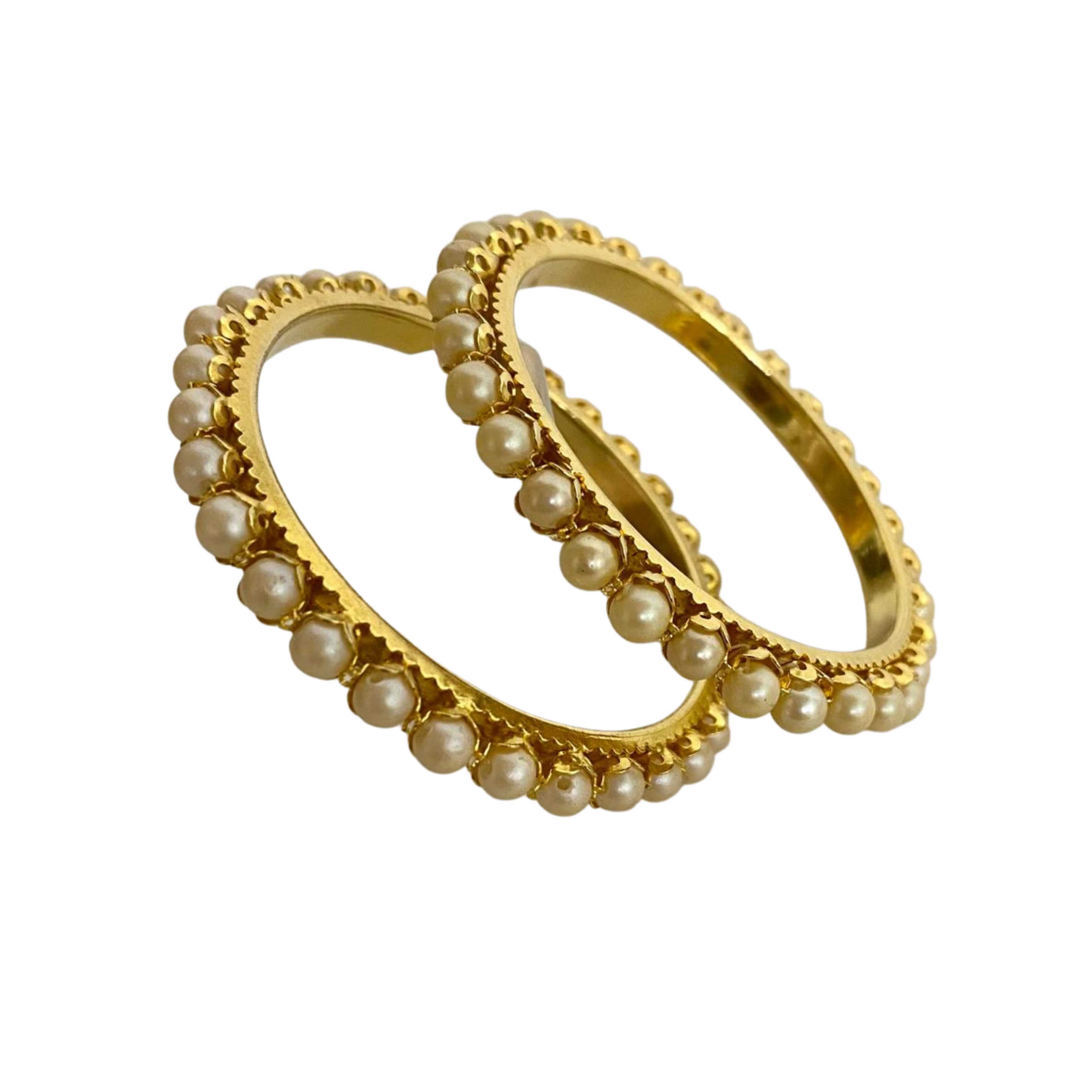 9rock The Pearl Bloom Kundan Bangles For Kids - kundan Jewellery